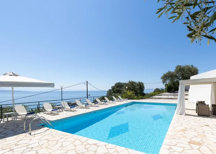 Villa Andonis Nissaki Large With Large Pool ,spectacular View Very Near To The *